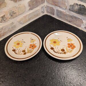 2 Sunmarc Stoneware Salad Luncheon Plate 7-3/4" Honey SM-6057 Pantry Collection